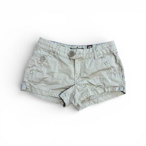 Y2K Freestyle Khaki Cargo Low-Rise Shorts Juniors Size 7